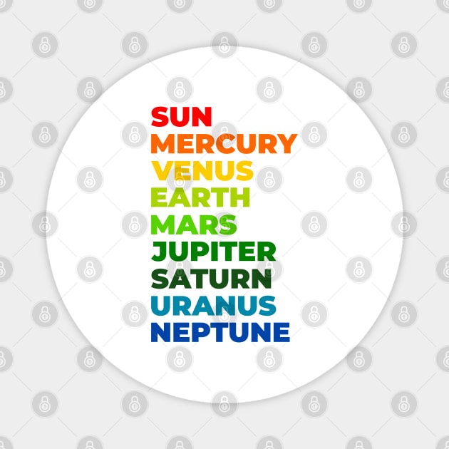 Solar system Magnet by T-Shirts Zone